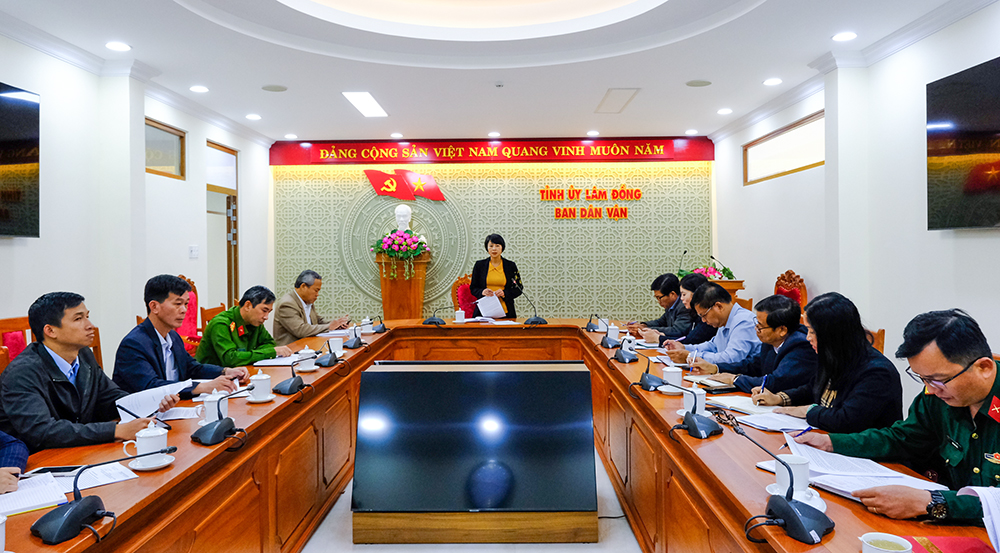 Giao ban công tác dân vận Khối Mặt trận Tổ quốc và các tổ chức chính trị - xã hội tỉnh