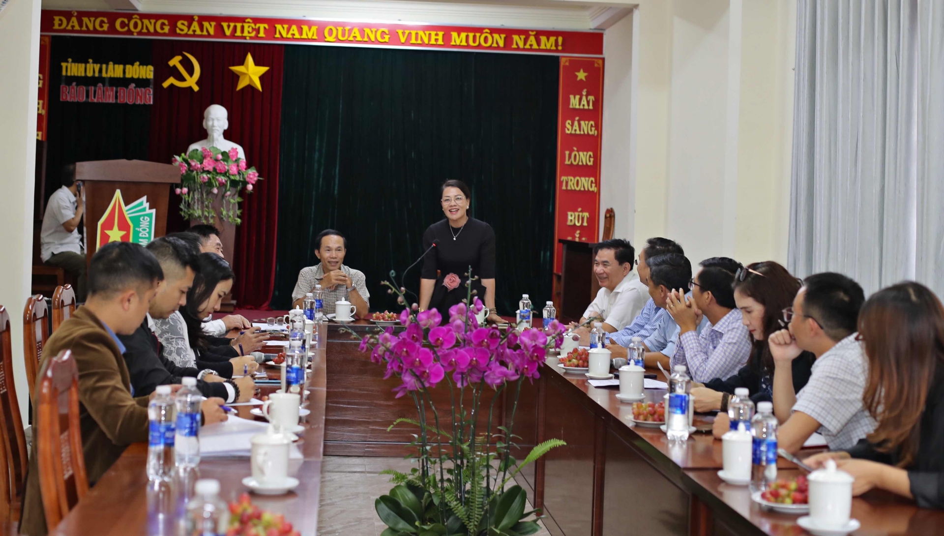 Báo Lâm Đồng tiếp, làm việc với đoàn công tác Báo Đắk Lắk