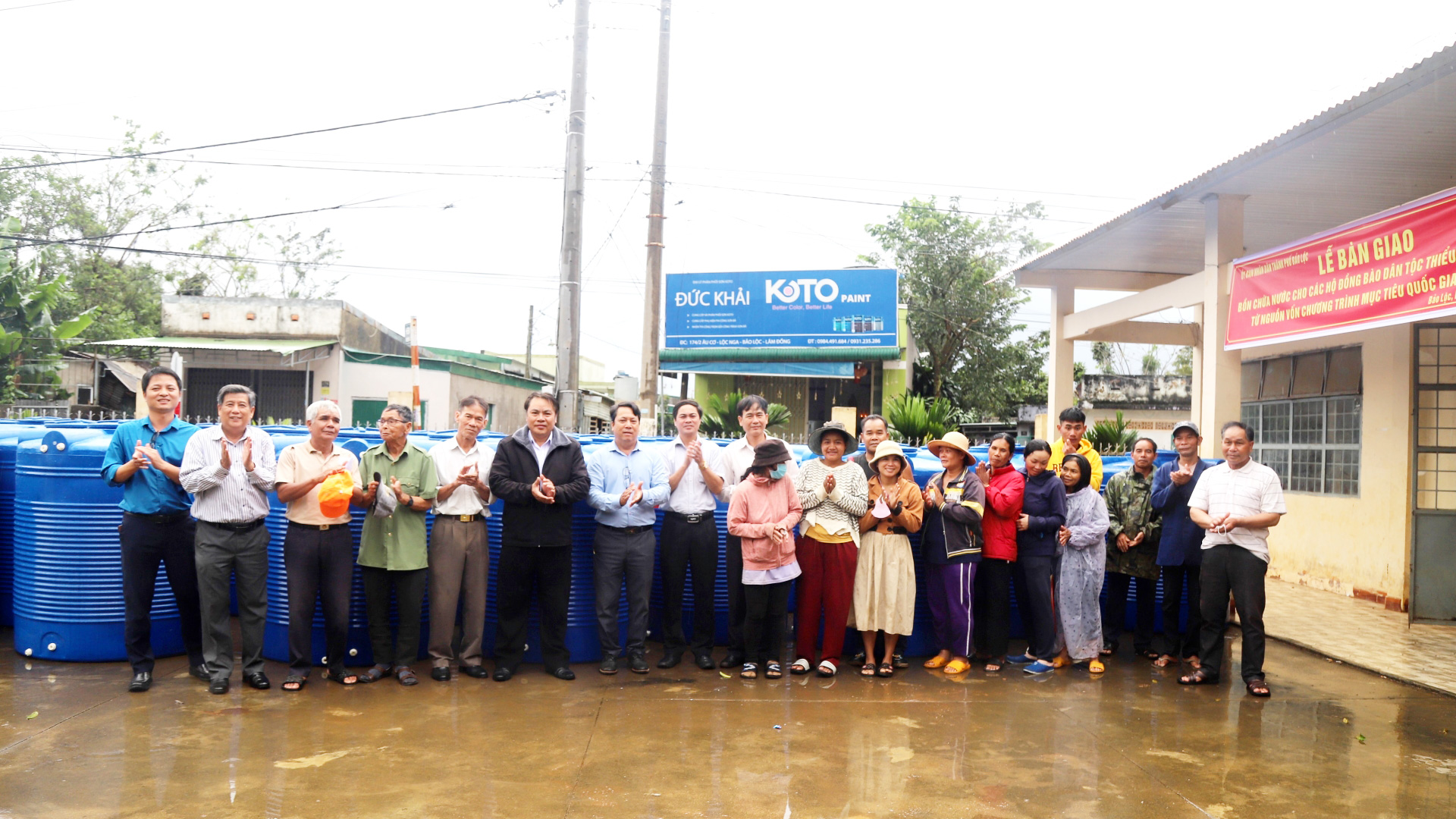 Bảo Lộc: Trao tặng 66 bồn chứa nước sinh hoạt cho bà con đồng bào dân tộc thiểu số