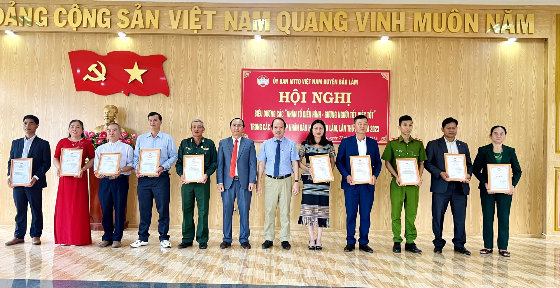 Bảo Lâm: Biểu dương 80 nhân tố điển hình - người tốt việc tốt