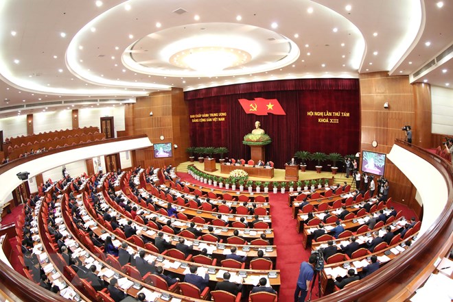 Thông cáo báo chí ngày làm việc thứ nhất Hội nghị Trung ương 8 khóa XIII