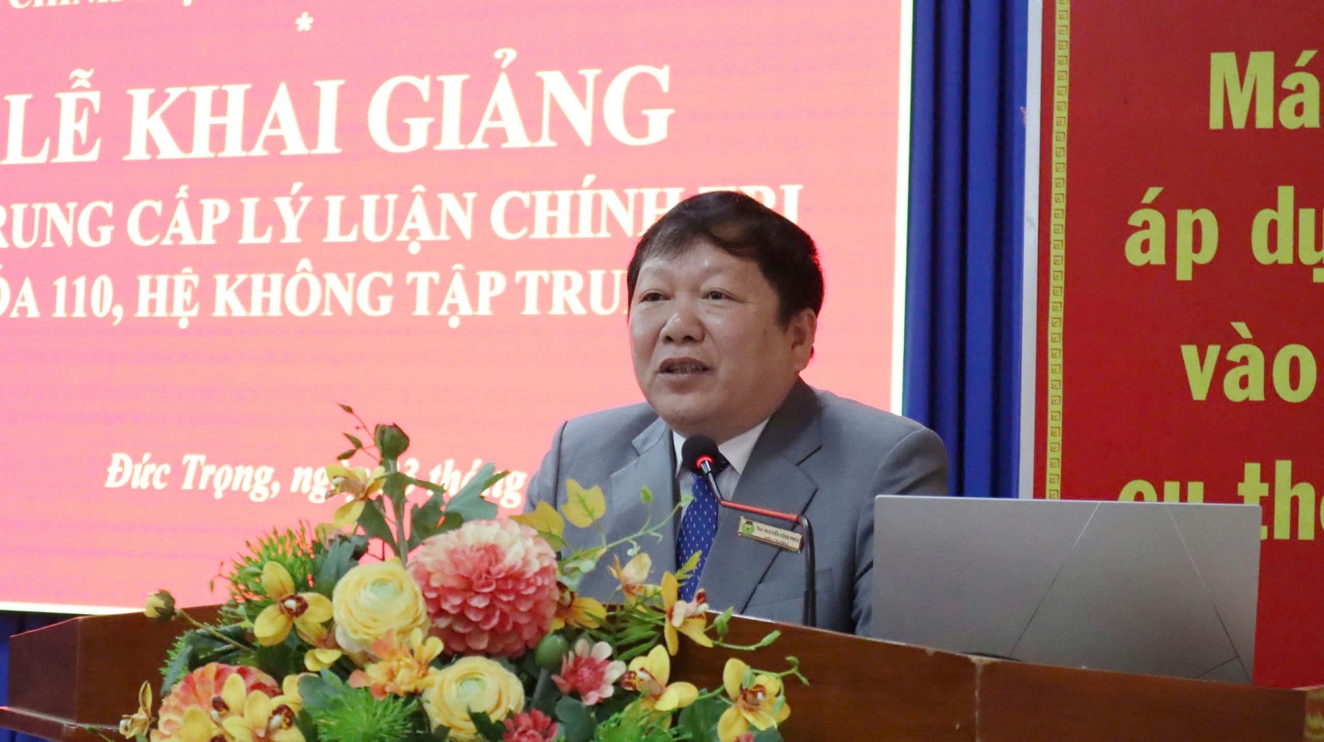 Đức Trọng: Khai giảng Lớp Trung cấp lý luận chính trị hệ không tập trung