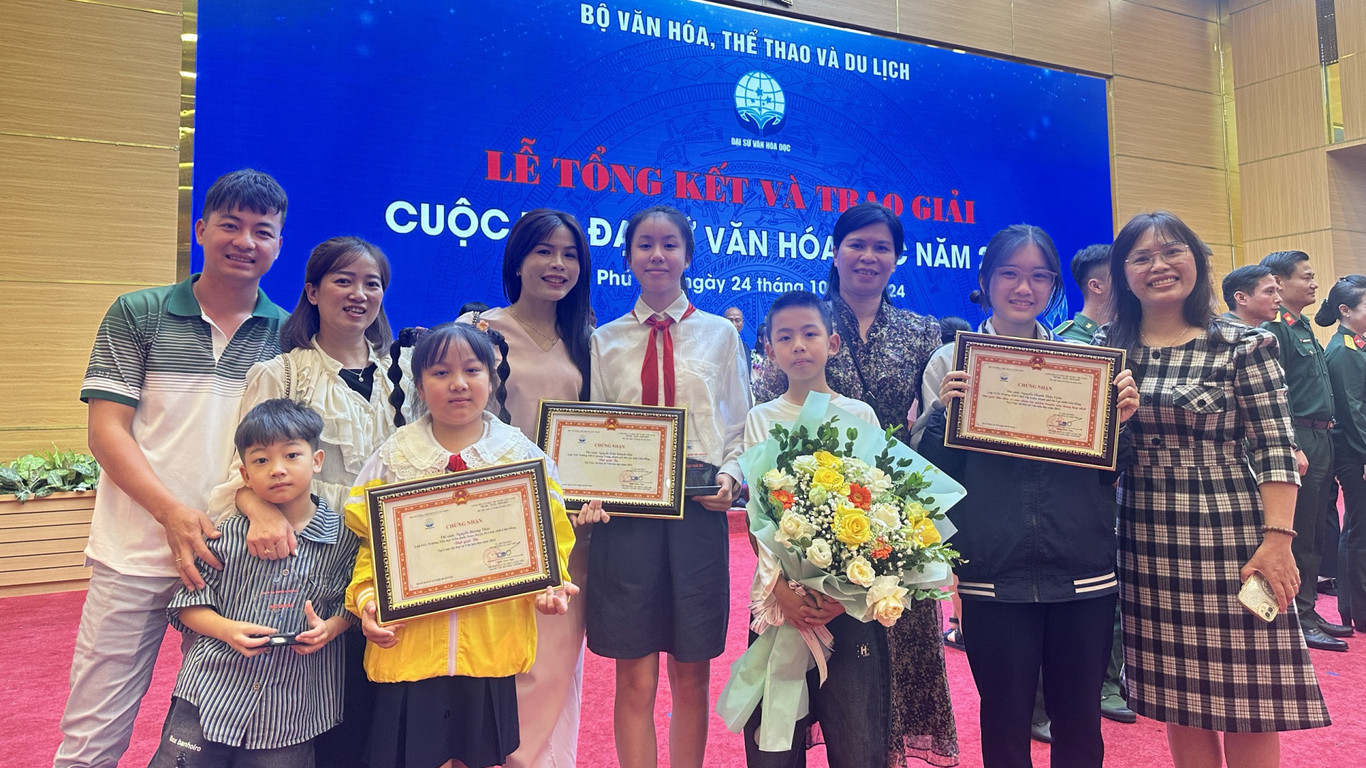 Lâm Đồng đoạt 1 giải Nhất chuyên đề, 2 giải Ba Cuộc thi Đại sứ Văn hóa đọc toàn quốc năm 2024