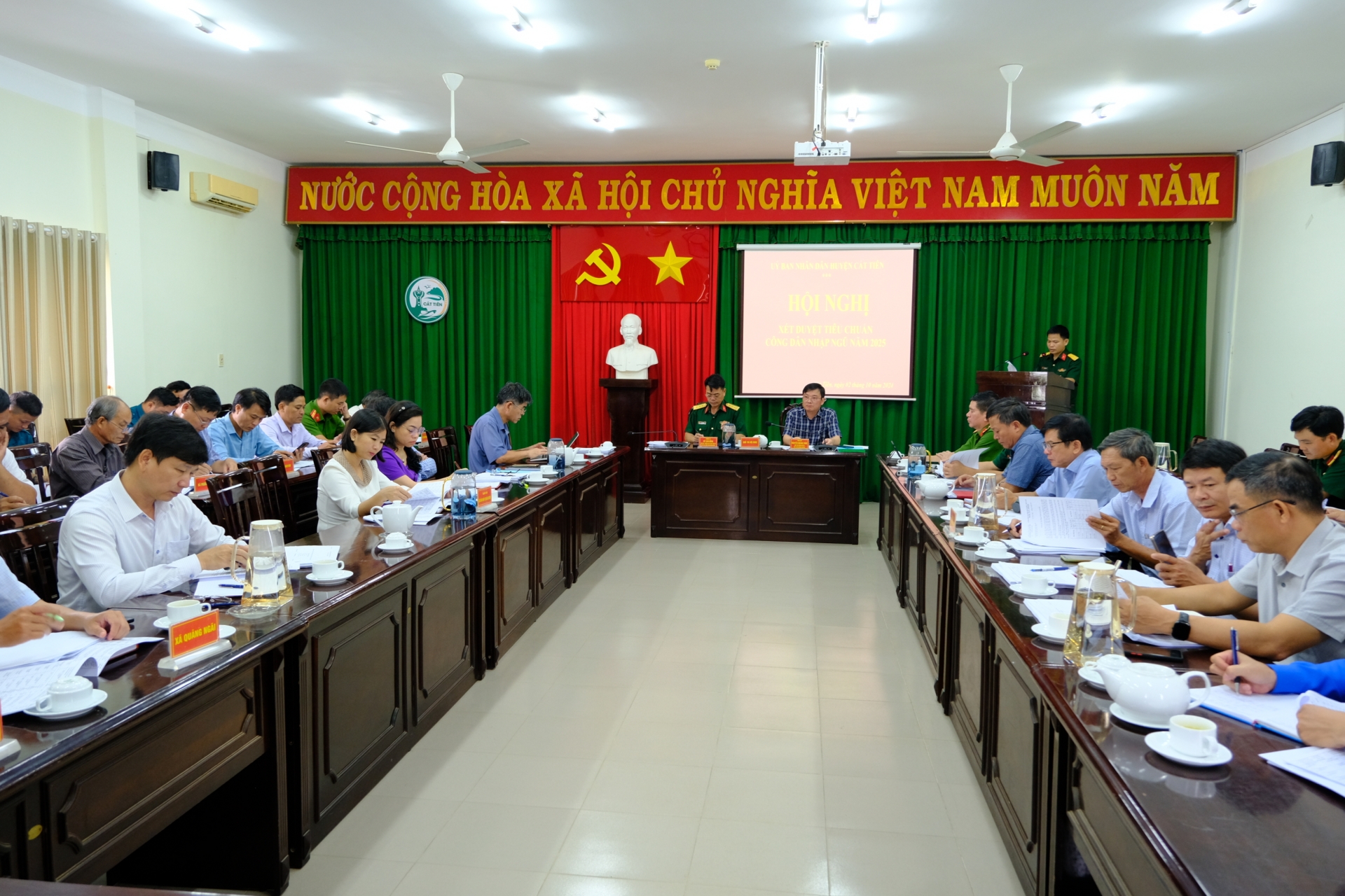 Cát Tiên: Xét duyệt danh sách công dân trong độ tuổi sẵn sàng nhập ngũ năm 2025