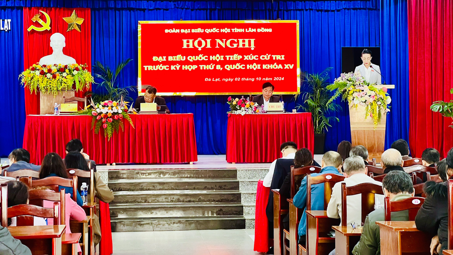 Đoàn ĐBQH Lâm Đồng tiếp xúc cử tri Đà Lạt trước Kỳ họp thứ 8, Quốc hội Khóa XV