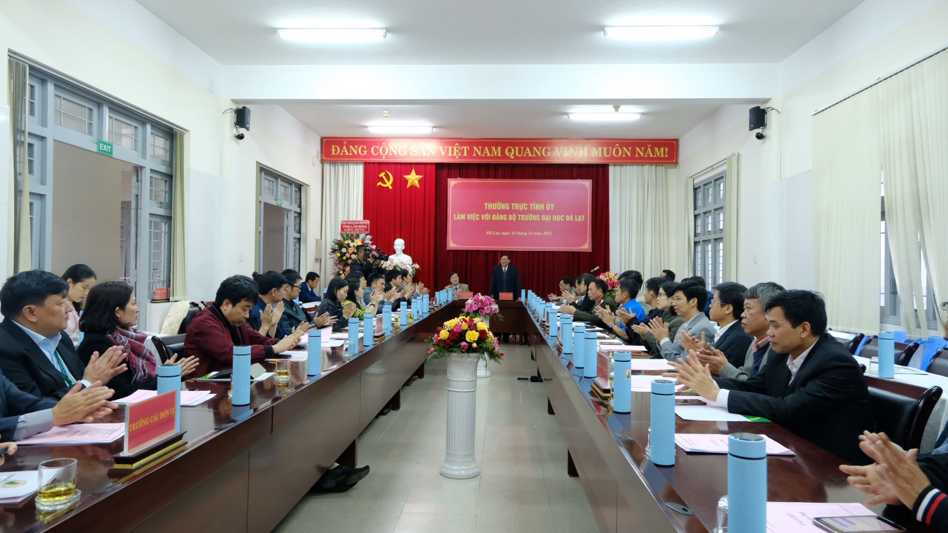 Bí thư Tỉnh ủy Lâm Đồng làm việc với Đảng bộ Trường Đại học Đà Lạt