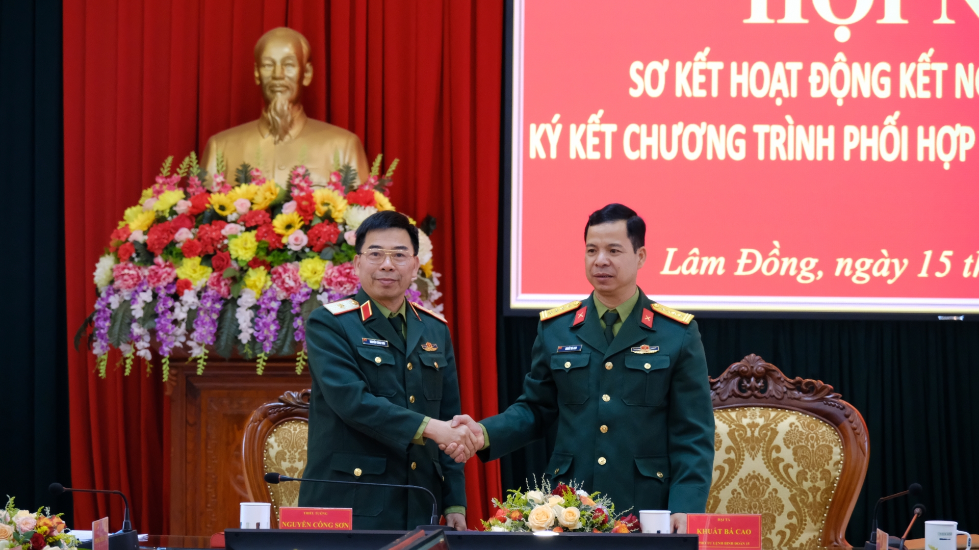 Học viện Lục quân và Binh đoàn 15 thực hiện hiệu quả các hoạt động kết nghĩa