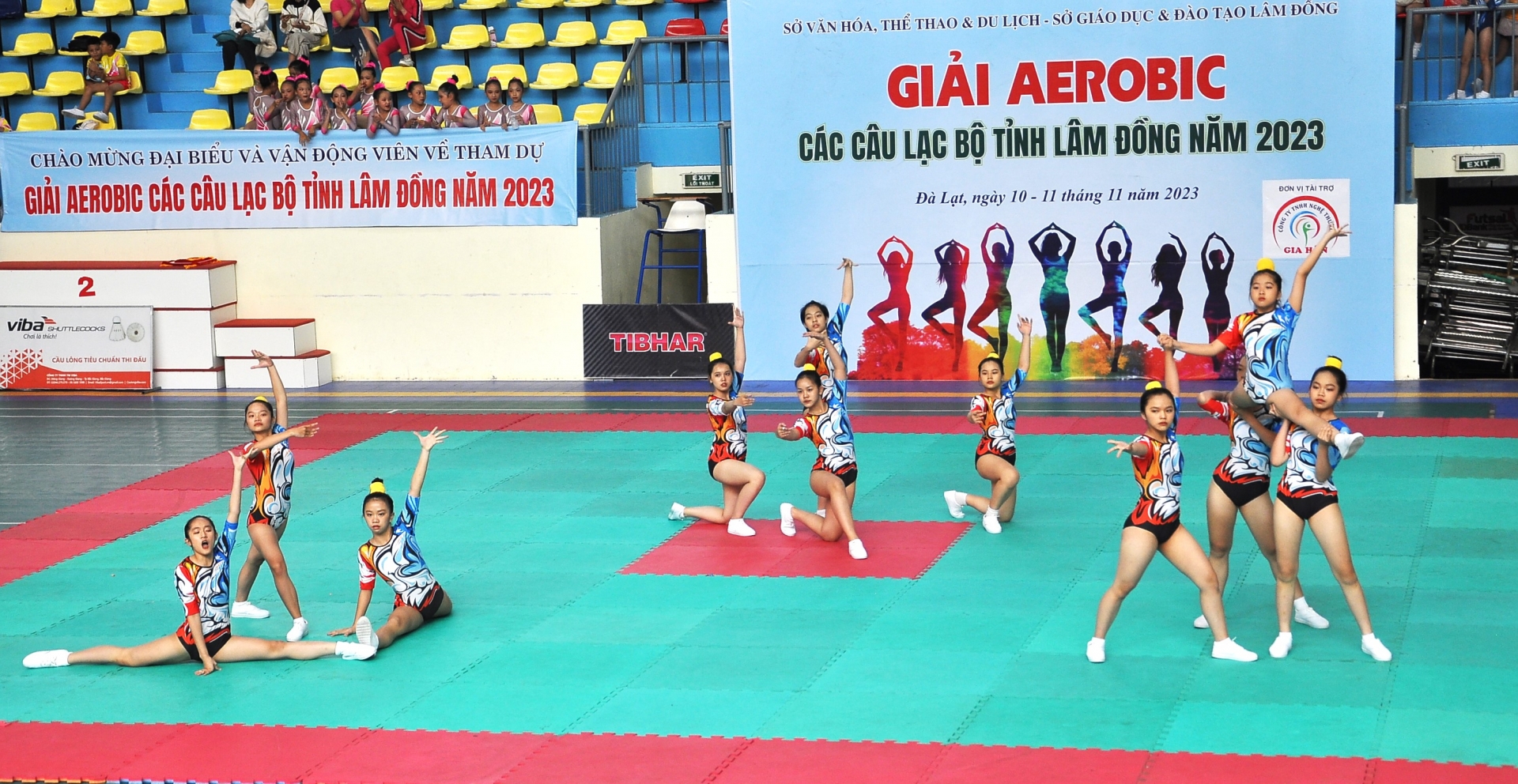 30 trường học và đơn vị tranh tài tại giải Aerobic các câu lạc bộ tỉnh Lâm Đồng 2023