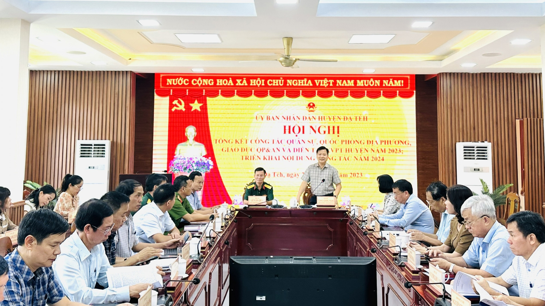 Đạ Tẻh: Thực hiện thắng lợi công tác quân sự, quốc phòng địa phương năm 2023