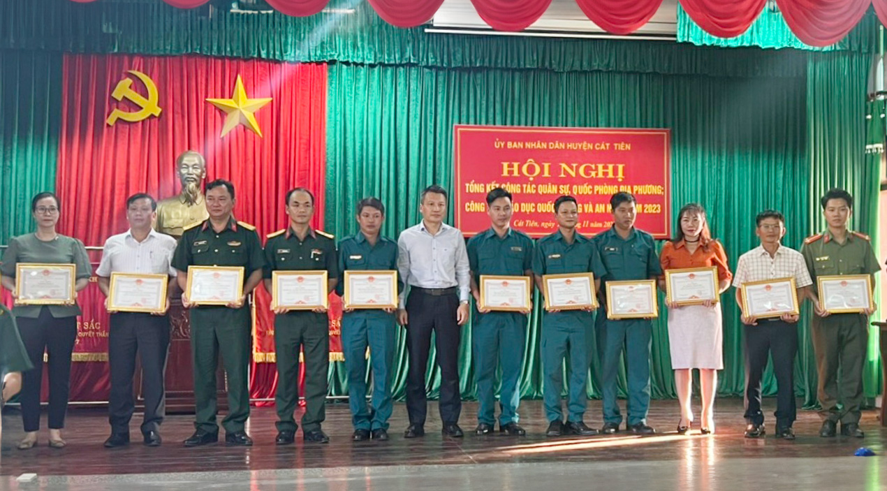 Cát Tiên: Thực hiện thắng lợi công tác quân sự, quốc phòng địa phương năm 2023