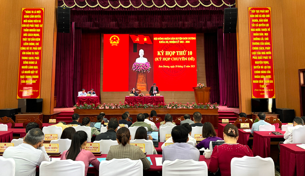 HĐND huyện Đơn Dương tổ chức kỳ họp thứ 10, khóa XII