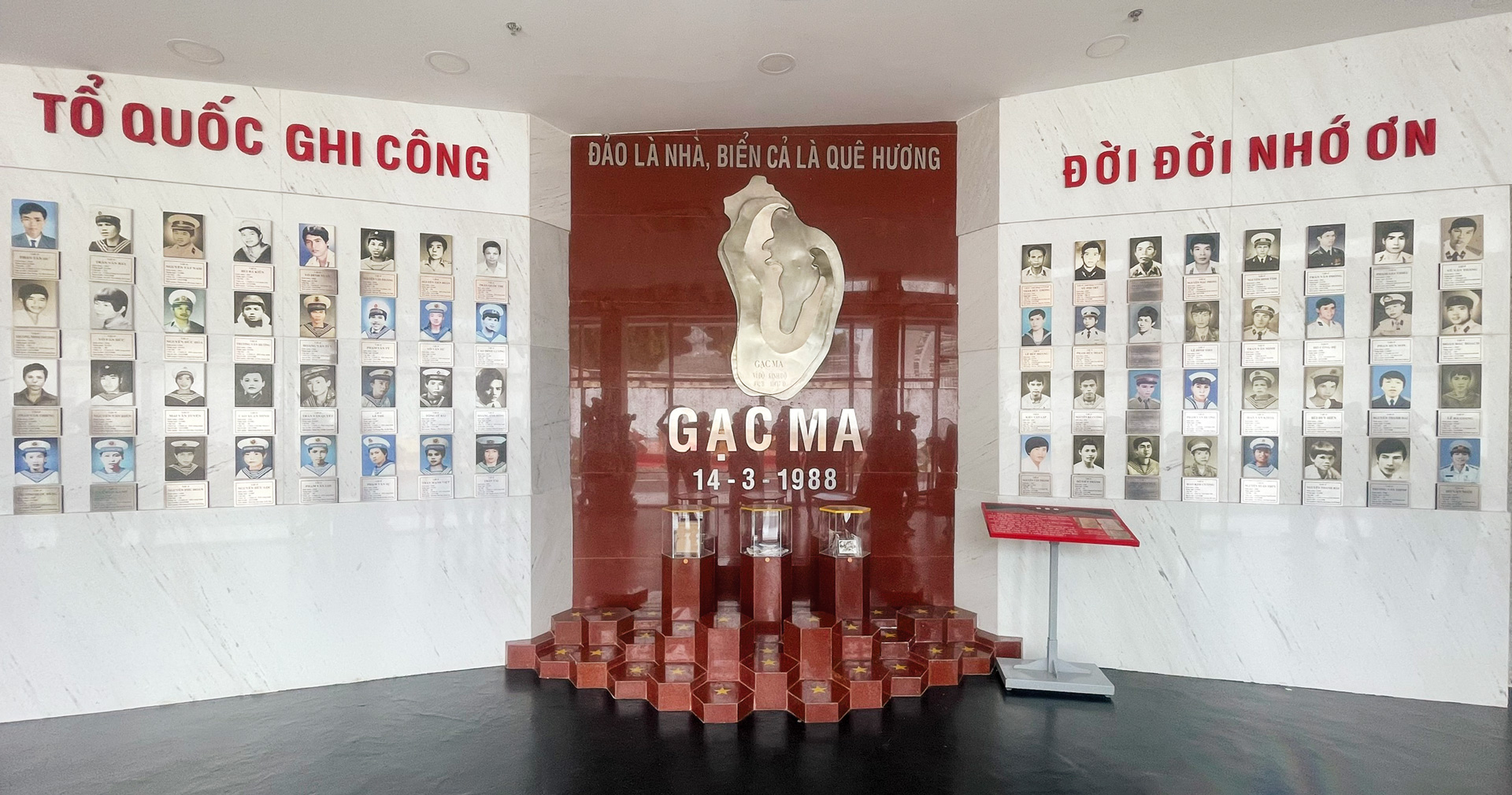 Khu tưởng niệm chiến sĩ Gạc Ma - ngôi nhà chung của những người anh hùng giữ đảo
