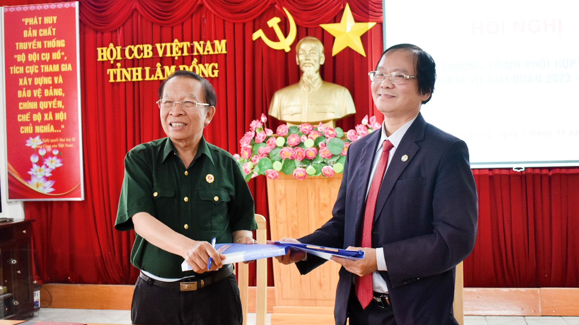 Tăng cường phối hợp hoạt động giữa Hội Cựu chiến binh với Liên minh Hợp tác xã