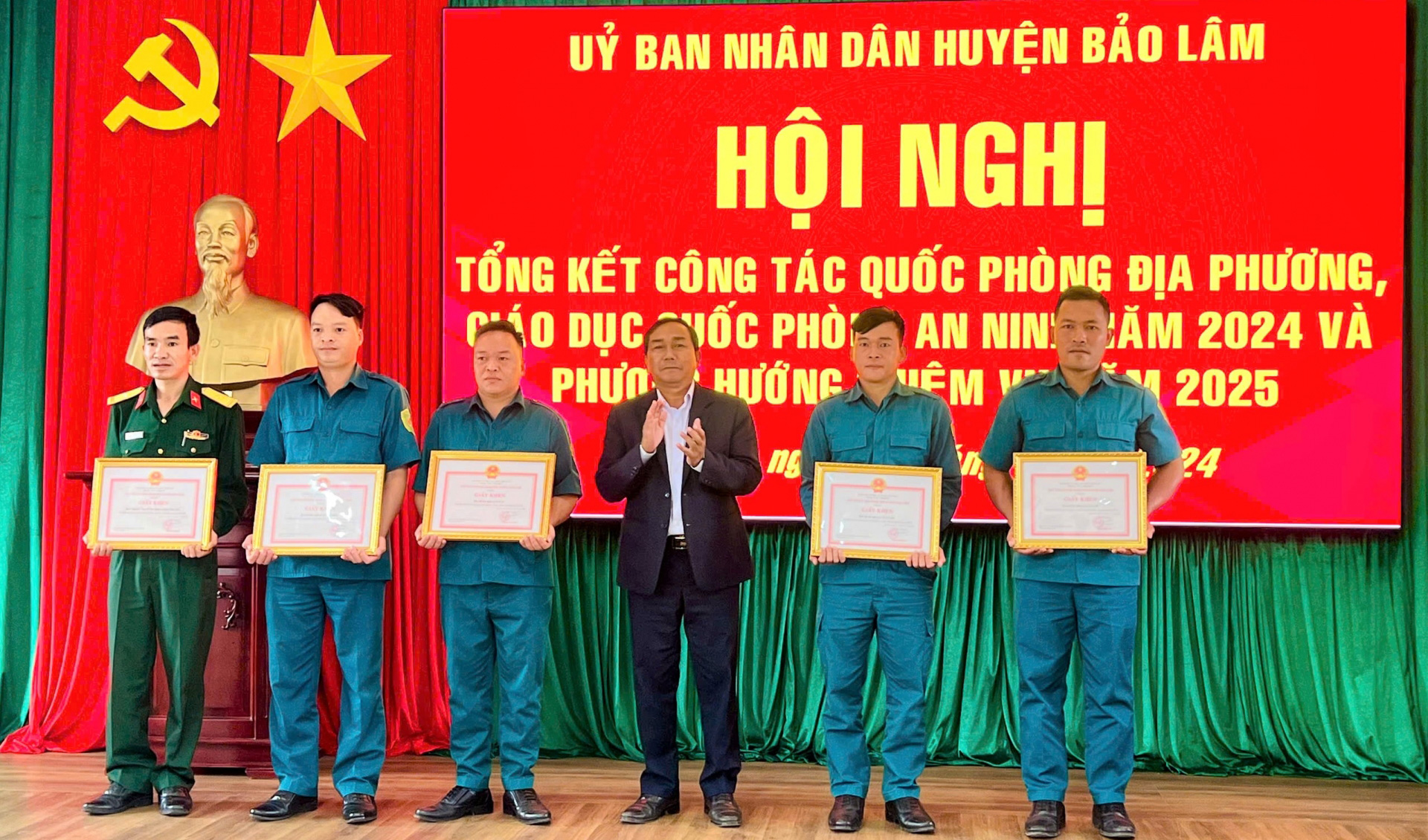 Bảo Lâm: Hoàn thành toàn diện nhiệm vụ công tác quân sự, quốc phòng năm 2024