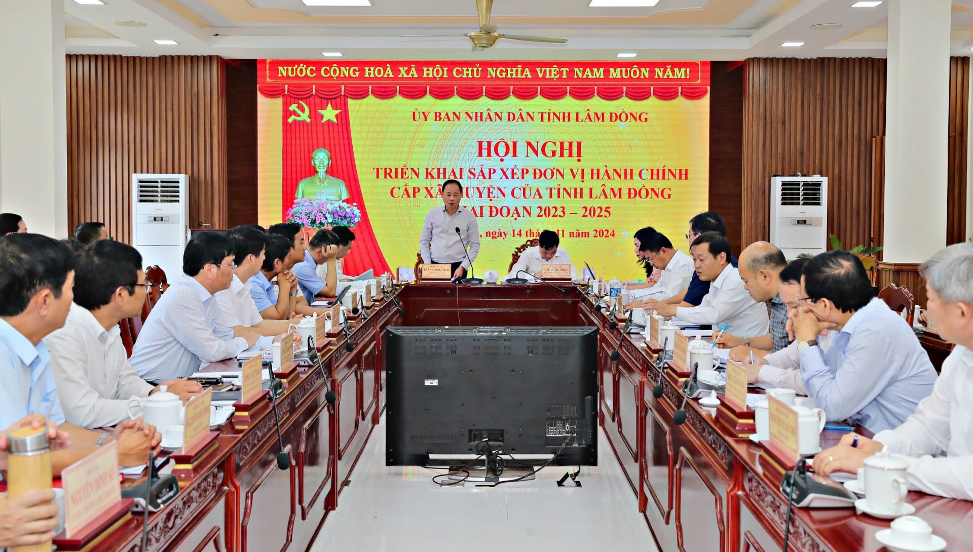 Hội nghị triển khai sắp xếp đơn vị hành chính cấp xã, huyện của tỉnh Lâm Đồng, giai đoạn 2023 - 2025