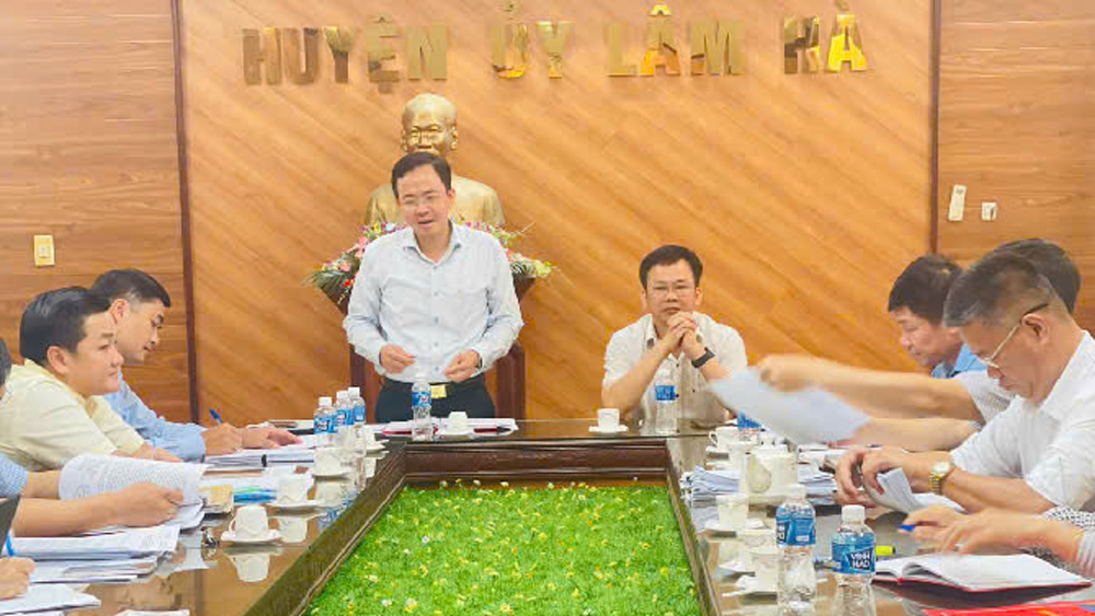 Ban Tổ chức Tỉnh ủy kiểm tra công tác chuẩn bị đại hội Đảng các cấp, nhiệm kỳ 2025 – 2030 tại huyện Lâm Hà