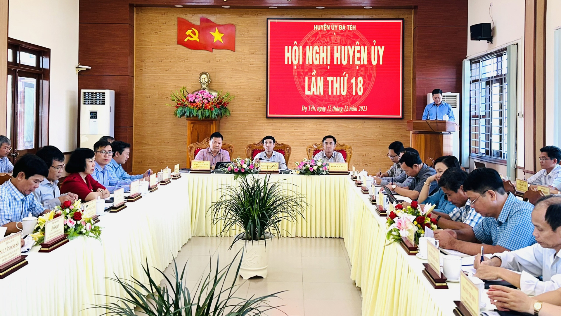 Hội nghị Huyện ủy Đạ Tẻh lần thứ 18