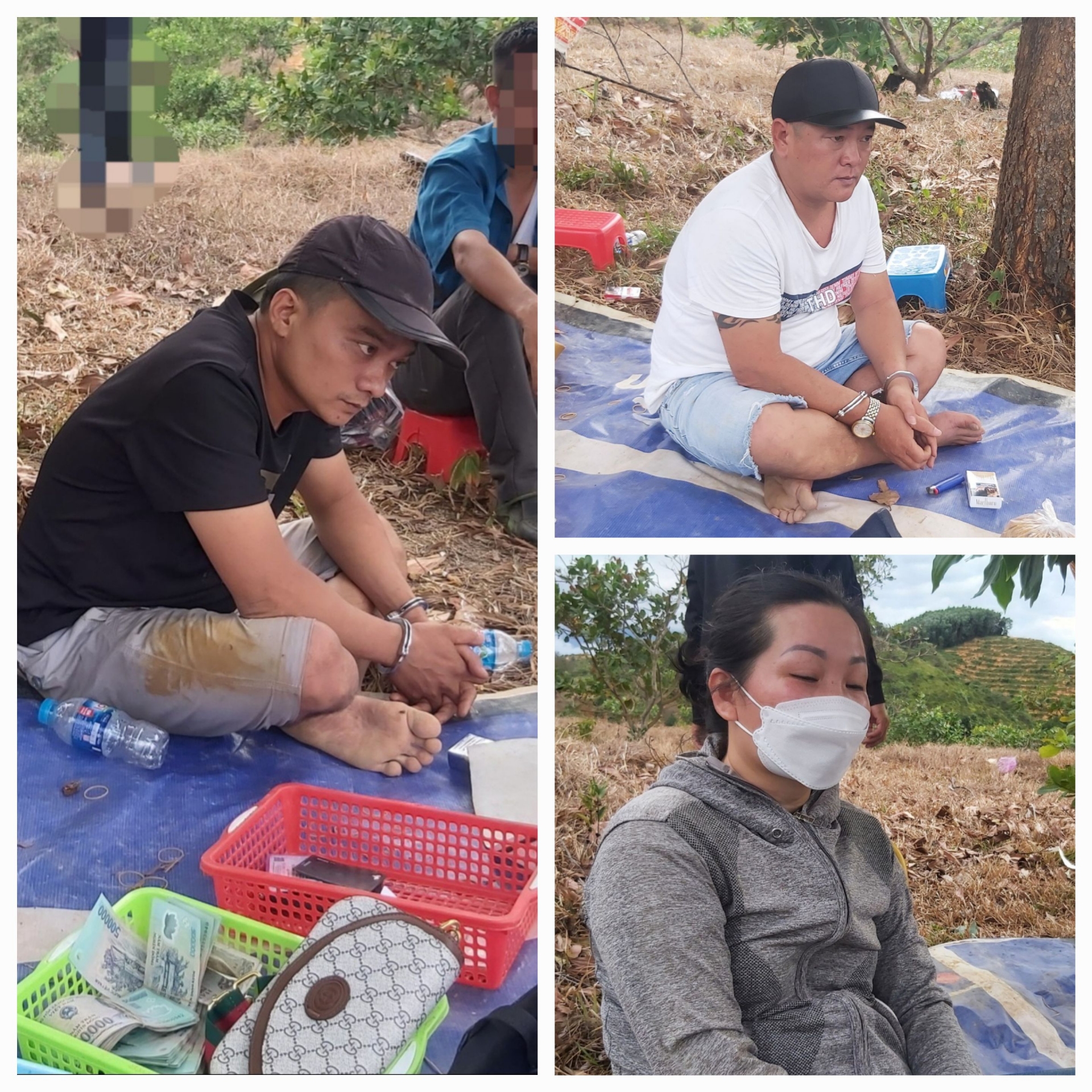 Cát Tiên: Phá sòng bạc giữa rừng, tạm giữ 7 đối tượng