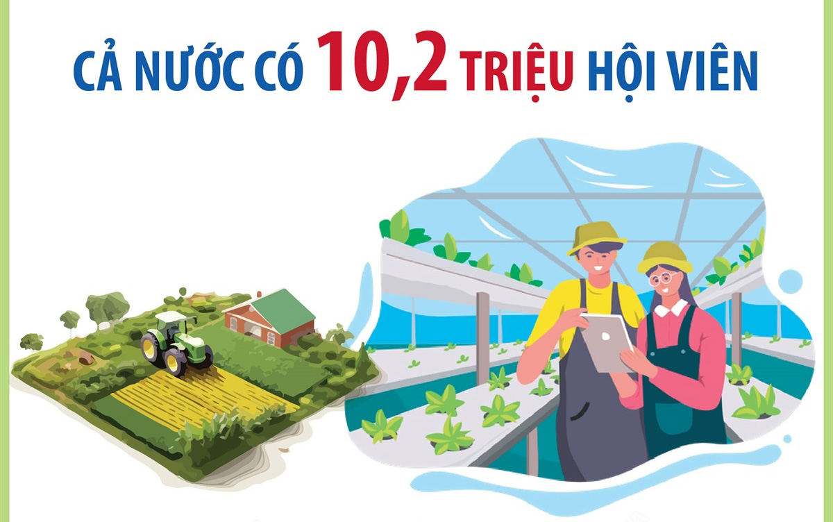 Hội Nông dân Việt Nam nhiệm kỳ 2018 - 2023: Cả nước có 10,2 triệu hội viên Hội Nông dân
