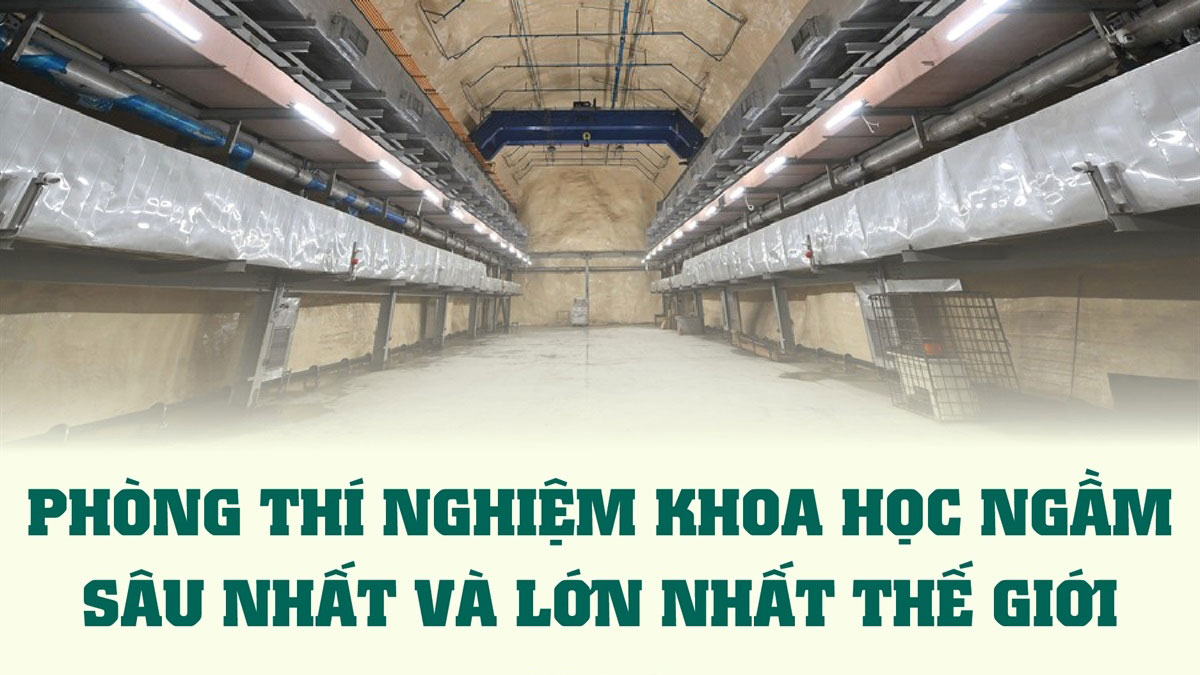 Phòng thí nghiệm khoa học ngầm sâu nhất và lớn nhất thế giới