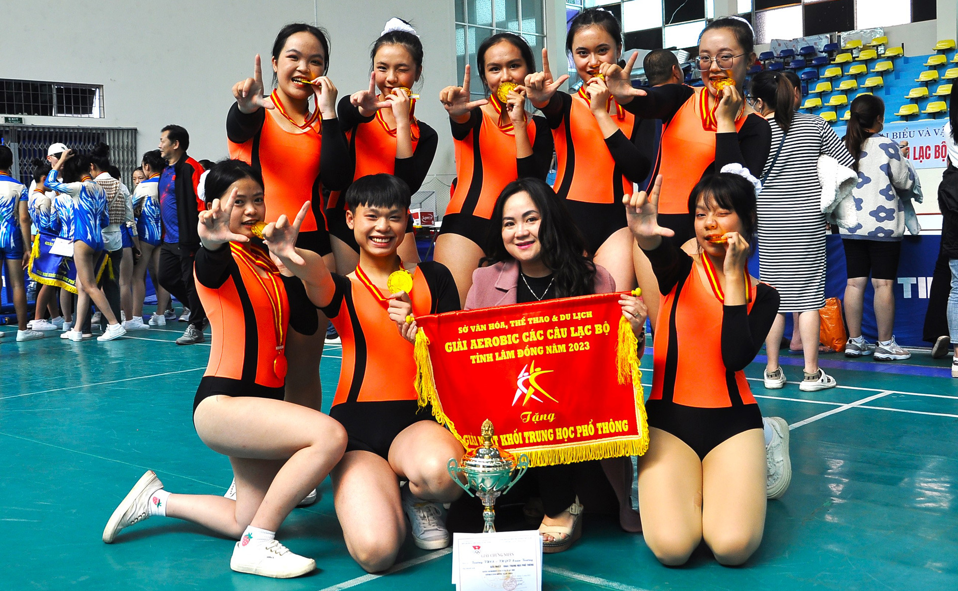 Gặp các đội vô địch Aerobic toàn tỉnh 2023
