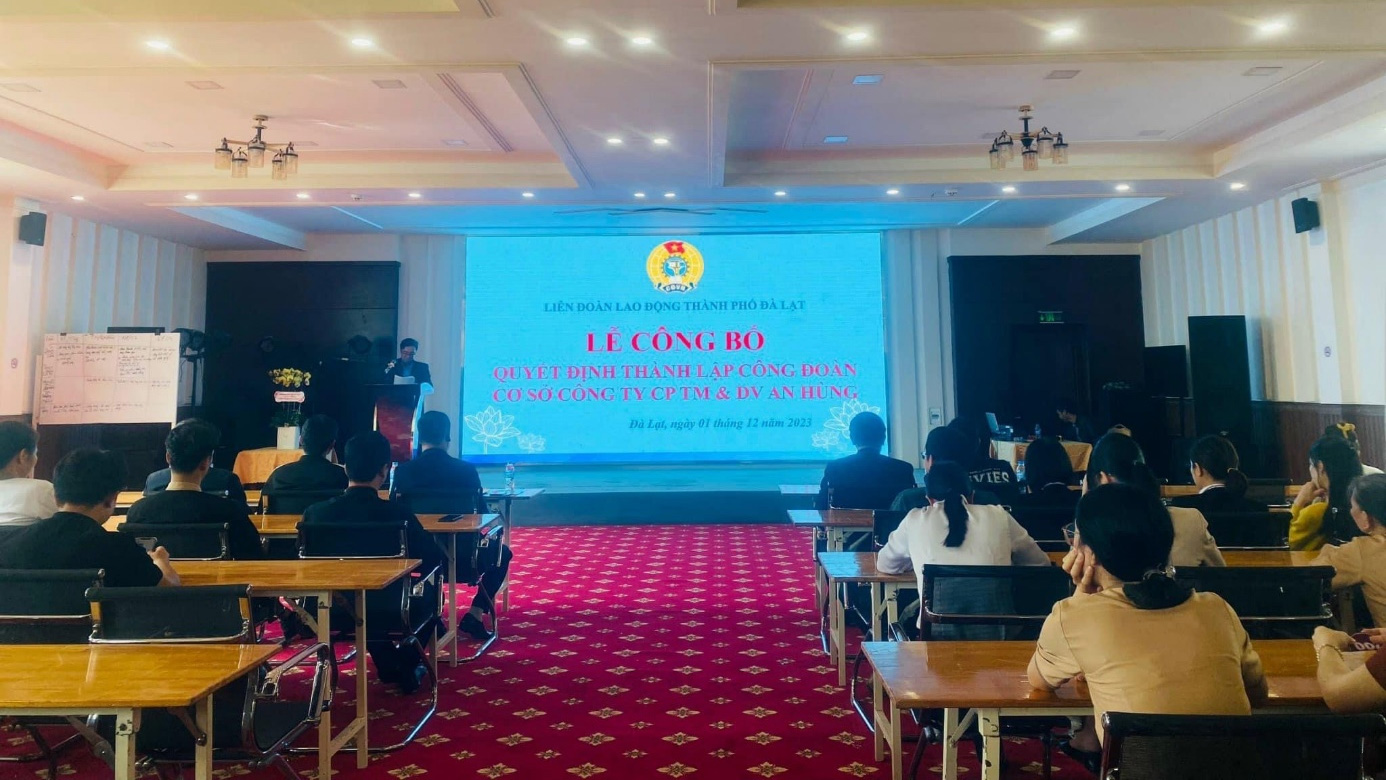 Đà Lạt: Thành lập mới 3 Công đoàn cơ sở