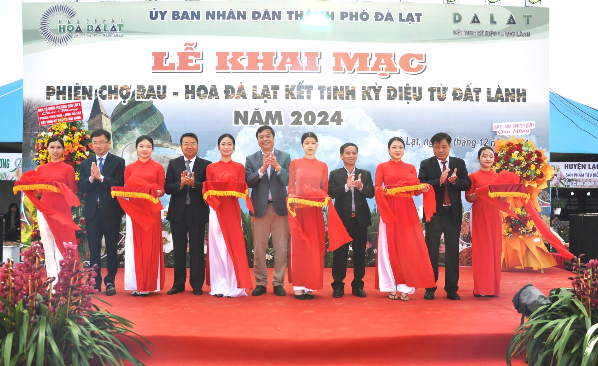 Khai mạc Phiên chợ rau - hoa "Đà Lạt - Kết tinh kỳ diệu từ đất lành" 2024