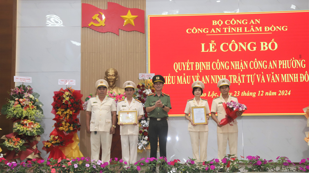 Bảo Lộc: Công an Phường 1 đạt Kiểu mẫu về an ninh trật tự và văn minh đô thị