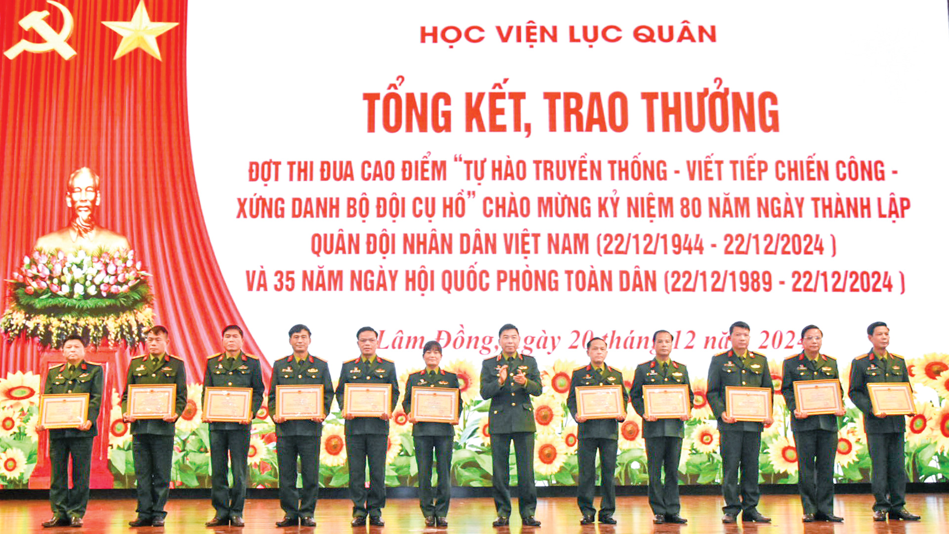 Học viện Lục quân: Tự hào truyền thống, viết tiếp chiến công, xứng danh bộ đội Cụ Hồ