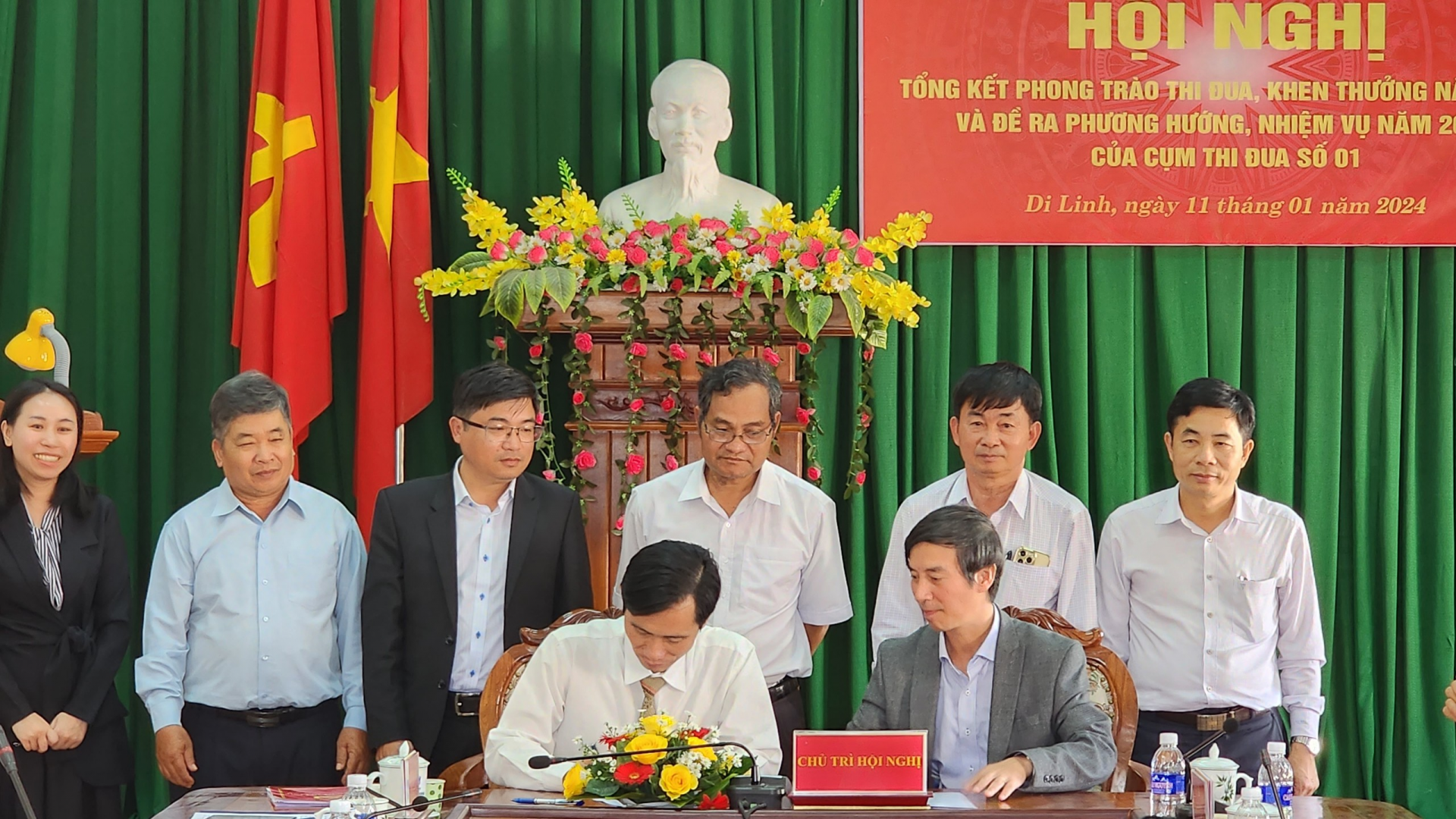 Cụm thi đua số 1 ngành Tổ chức xây dựng Đảng tổng kết phong trào thi đua, khen thưởng năm 2023