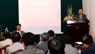 Họp báo về kết quả Đại hội Đảng bộ tỉnh lần thứ IX, nhiệm kỳ 2010-2015