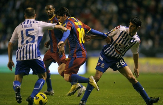 Đại thắng Deportivo, Barca vô địch lượt đi