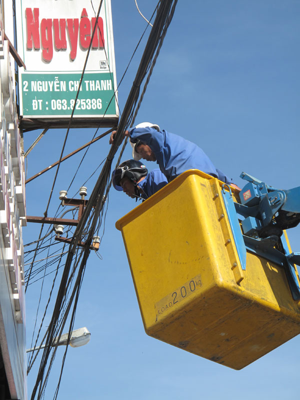 Đà Lạt: Chỉnh trang cáp viễn thông và truyền hình