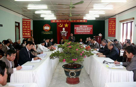 Hội nghị hiệp thương lần thứ nhất, thống nhất số lượng 16 người ứng cử đại biểu Quốc hội và 146 người ứng cử đại biểu HĐND tỉnh