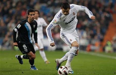 C.Ronaldo có được cú hattrick vào lưới Malaga