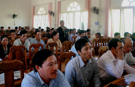 Ứng cử viên Quốc hội  và HĐND các cấp tiếp xúc cử tri
