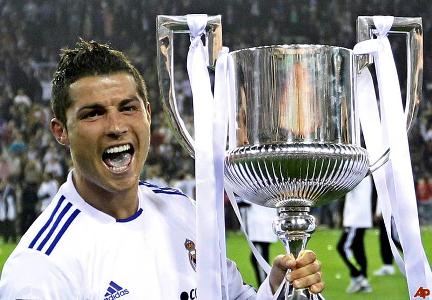 C.Ronaldo trong niềm vui vô địch Cúp Nhà Vua TBN