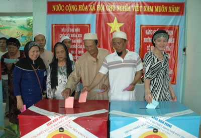 Cử tri cả nước nô nức đi bầu cử