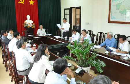 Tỉnh ủy kiểm tra việc thực hiện Nghị quyết 20-NQ/TW