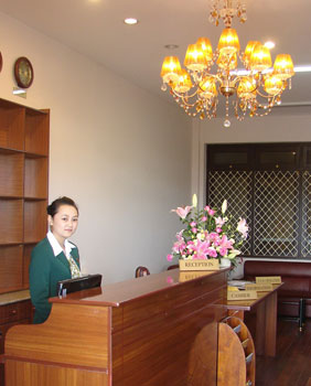  Phòng thực hành nghiệp vụ lễ tân tại Trung tâm Đào tạo nghề khách sạn - nhà hàng (Đại học Yersin)