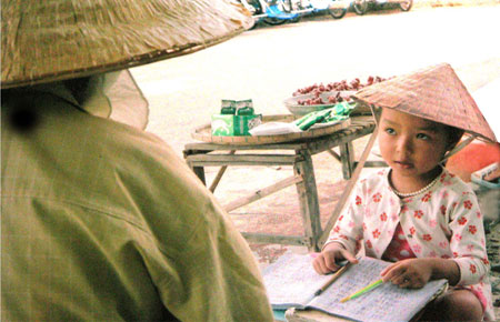Má tôi học chữ