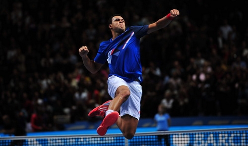 Tsonga phấn khích sau chiến thắng. (Nguồn: Getty Images)