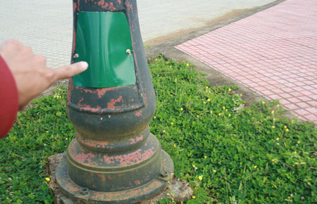 Đã khắc phục trụ điện bị mất nắp bảo vệ