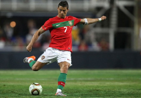 C.Ronaldo với những pha sút phạt mu chính diện