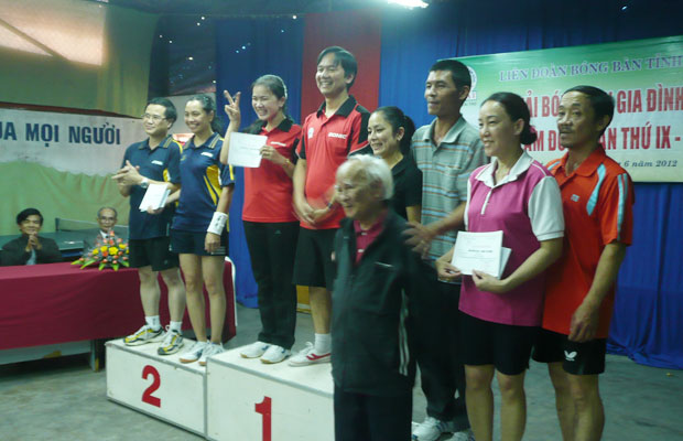 Giải bóng bàn gia đình toàn tỉnh 2012
