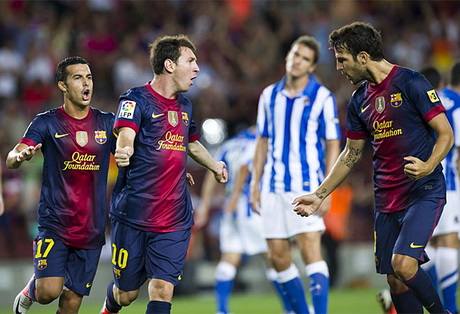 Messi lập cú đúp giúp Barca thắng dễ Real Sociedad