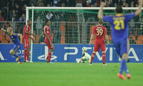 Các cầu thủ Bayern không còn tin vào mắt mình nữa