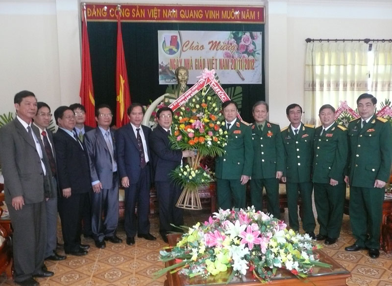 Lãnh đạo tỉnh thăm các đơn vị giáo dục đào tạo