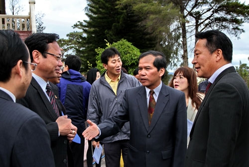 Lãnh đạo tỉnh tiếp đoàn doanh nhân Hàn Quốc