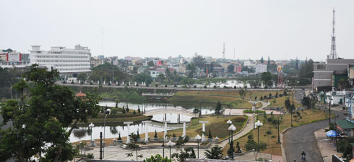 Một góc thành phố Bảo Lộc. Ảnh: Nguyễn Thanh